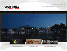 Tablet Screenshot of goodtimesmotelandmarina.com